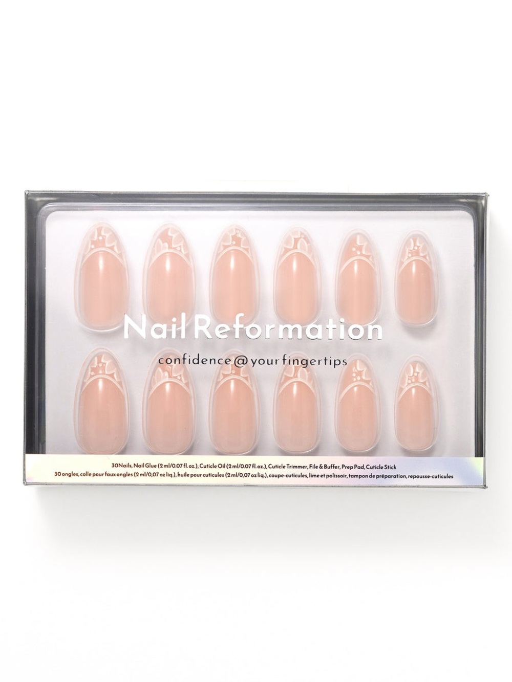 2 for $24 - Nail Reformation Press-On Nails - Petal Lace
